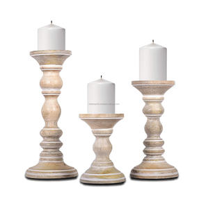 Bougeoir en bois traditionnel rustique fait à la main Unique pour la maison bureau Temple chambre salon pour la décoration de noël - Product Image 2