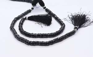 Cuentas de espinela negra natural AAA tipo Heishi de 4.5-5 mm, cuentas lisas de espinela, cuentas de espinela negra en forma de rueda para la fabricación de joyas - Product Image 6