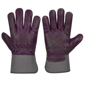 ถุงมือหนังนิรภัย STALWART IMPEX 11 ออนซ์ สีม่วงเทา ปลายข้อมือกันลื่น ปลายข้อมือแบบตรง สำหรับงานทั่วไป ทนต่อการเสียดสี - Product Image 1