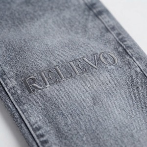 Jeans de Mezclilla de Alta Calidad para Hombre, Corte Recto, Lavado a la Piedra, Cintura Media, Corte Regular, Estilo Casual para Primavera, Tela de Algodón - Product Image 6