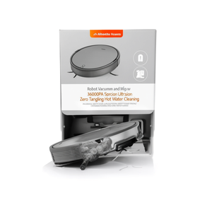Robot Vacuum and Mop with 36000Pa Suction Ultra Slim Design <b>Zero</b> Tangling Hot Water Cleaning - Product Image 2