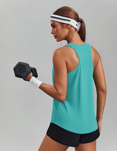 Débardeur sans manches tendance pour femme, en tricot côtelé doux et extensible, confortable, pour l'été, décontracté, séchage rapide, respirant, écologique - Product Image 3