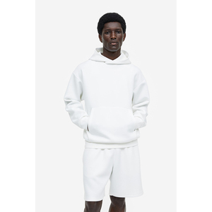 Sudadera con Capucha Unisex Blanca 2026 al por Mayor, Ajuste Regular, Diseño Casual con Bolsillos, Tejido de Punto, Color Sólido, para Invierno - Product Image 4