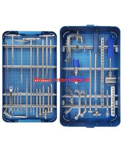 Kit d'instruments manuels en acier inoxydable BISONS pour clouage intramédullaire du tibia – Système complet d'orthopédie pour clouage intramédullaire - Product Image 2