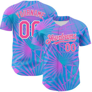 Custom Sublimated Baseball Jersey Unisex Short Sleeve Summer Breathable Polyester Team Name Number Print Adult Regular Fit - Product Image 1