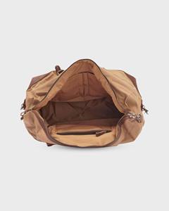 Bolsa de Viaje Retro de Lona y Cuero, Impermeable, Bolsa de Fin de Semana, Bolsa de Equipaje, Venta al Por Mayor LCTB-0019 - Product Image 3