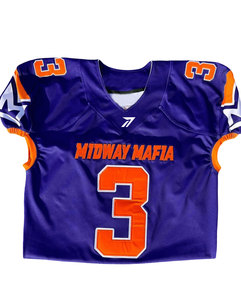 Maillot de football américain grande taille en gros, respirant, séchage rapide, logo et numéro personnalisés, toutes tailles, faible MOQ, OEM Pakistan - Product Image 2
