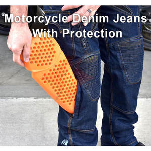 Jeans ajustados para hombre, pantalones vaqueros elásticos de estilo urbano, pantalones vaqueros ajustados estilo motero, nuevos jeans protectores de la mejor calidad para montar en motocicleta - Product Image 3