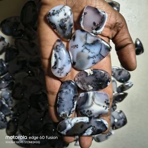 Cabujón de Cuarzo Ágata Dendrítica Natural Certificada de Alta Calidad, Piedras Preciosas Sueltas de Corte Ovalado, Formas Mixtas de 20-45 mm, Precio al por Mayor - Product Image 2