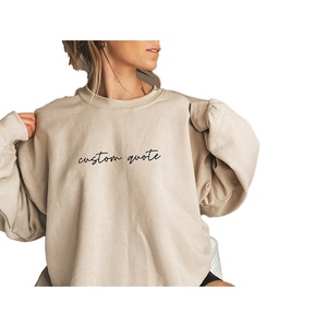 Sweat à capuche pour femme en molleton coton/polyester, délavé à l'acide et à la pierre, avec broderie 3D sur le devant, personnalisable avec logo, ODM, vente en gros - Product Image 2
