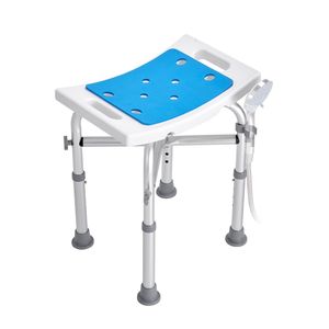 Sedia da doccia regolabile in altezza 500 libbre antiscivolo sgabello da bagno panca per anziani disabili adulti traversa attrezzatura di sicurezza per il bagno - Product Image 1