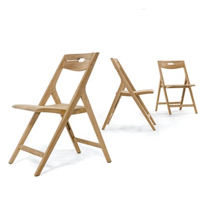 เก้าอี้ทานอาหารไม้สักพับได้ เก้าอี้สนามไม้เนื้อแข็ง เก้าอี้พับสำหรับสวน - Product Image 6