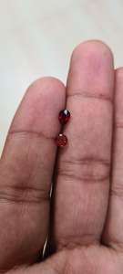 Spinelle rouge naturelle taille poire 4 mm, pierre précieuse des mines de Mahenge - Product Image 3