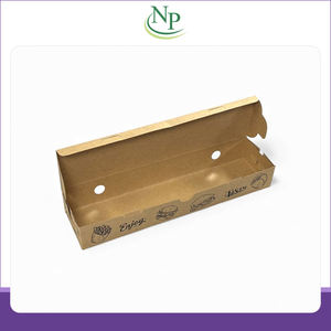 New Arrival Hot Selling Eco-friendly & Disposable Rectangular Shape ITC Kraft Paper Dosa <b>Boxes</b> for Packaging Usage from India - Product Image 4