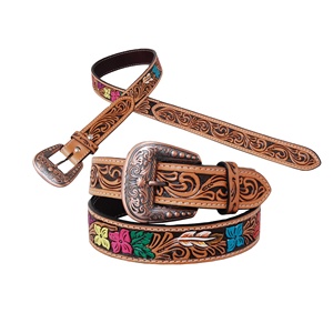 Cinturón de vaquero occidental de Fabricante Mayorista de cuero de la mejor calidad por encargo con diseño en relieve a mano para hombres y mujeres proveedor - Product Image 2