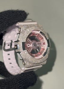 Reloj de Lujo para Mujer con Moissanita Rosa y Diamantes Estilo Hip Hop - Product Image 2