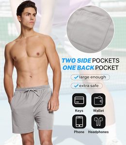 <b>Mens</b> Cotton <b>Lounge</b> <b>Shorts</b> Relaxed Fit Soft Knit Home Wear Elastic Waist Drawstring Premium Quality OEM ODM Apparel Quick Dry - Product Image 3