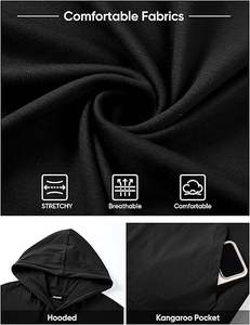 Sweat-shirt décontracté à manches longues pour homme Leidowei, motif camouflage, tissé, surdimensionné, écologique, avec poche - Product Image 4