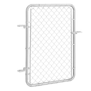 Pannello per Recinzione a Catena Regolabile 32 X 46 Pollici, Spessore 5mm, Resistente alla Ruggine, Cancello da Giardino Adatto per 2-6 Piedi (L) X 4 Piedi (A) - Product Image 1