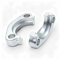 Colliers de serrage hydrauliques à brides fendues SAE robustes en acier au carbone pour raccords de tuyauterie haute pression