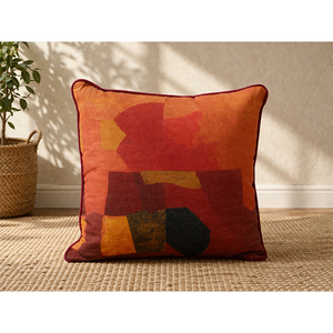 Modern Luxury Linen Cushion Cover | Printed <b>Decorative</b> Throw <b>Pillow</b> Cover for Living Room. Elegant <b>Decorative</b> <b>Pillow</b> Cover - Product Image 1