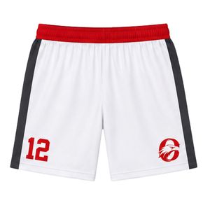 White <b>Red</b> Lacrosse Shorts for Men Professional Athletic Team Shorts Lightweight Breathable Sports Uniform Training Match Wear - Product Image 1