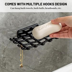 Portasapone Autodrenante Senza Foratura, Adesivo Impermeabile da Parete per Doccia, Vasca, Lavello della Cucina - Product Image 3