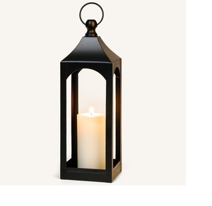 Modern Selling Eco-Friendly Metal Centerpiece <b>Candle</b> <b>Lantern</b> for Floor With Matt Black Finish <b>Lantern</b> for Outdoor & Indoor - Product Image 1