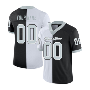 เสื้อฟุตบอลอเมริกันแบบสั่งทำพิเศษสำหรับผู้ชาย ระบายอากาศได้ดี สวมใส่สบาย แขนสั้น พร้อมลายทีม ชุดกีฬา - Product Image 1