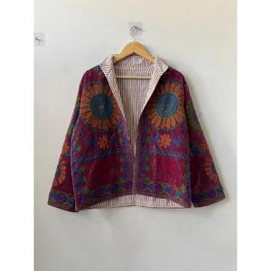 Handmade High Quality Embroidered Cotton Suzani <b>Jacket</b> Boho Festival Coat Gift for Her <b>Women</b> Autumn Customizable - Product Image 2