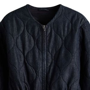 Veste en jean personnalisée pour femme, manteau décontracté à manches longues avec boutons sur le devant, idéal pour la vente au détail et en gros - Product Image 3