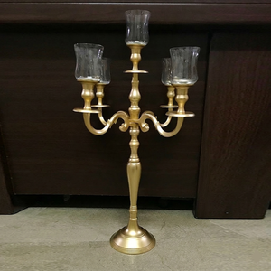 Metal shiny finished golden Candelabra for Living Room decoration Indoor & Outdoor decorative Handmade Candelabra - Product Image 1