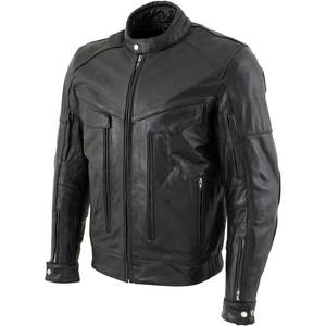 Blouson de moto Cruiser en cuir de buffle noir premium pour homme 2025, protection CE Armort, taille 5X-Large, vêtements de course automobile - Product Image 5