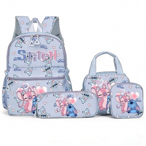 Mochila Escolar para Estudiantes, Juego de Cuatro Piezas, Mochila Escolar Ligera para Viajes - Product Image 4