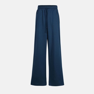 Pantalon de jogging évasé et ample pour femme en 100 % coton respirant et doux, coupe droite large, en gros, en promotion - Product Image 1