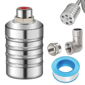 Vanne flottante pour eau de 1/<span class=keywords><strong>2</strong></span>'' à 3/4'', en acier inoxydable 304, vanne flottante entièrement automatique pour le contrôle du niveau d'eau pour tour d'eau, réservoir d'eau - Product Image 1