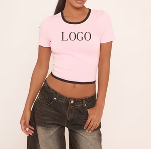 Camiseta Corta de Verano con Estampado Serigrafiado, Informal, Ecológica, Talla Regular para Mujer - Product Image 2