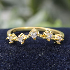 แหวน AMBER JEWELS T-1419 สำหรับทุกเพศ ทองคำแท้ 18K ชุบโรเดียม ประดับด้วยหินธรรมชาติทรงเรขาคณิต ได้รับการรับรองจาก IGI - Product Image 1