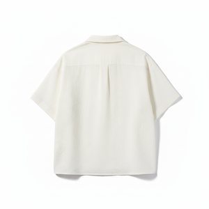 Chemises d'été élégantes pour femmes, 100% coton, écologiques, jersey uni lavé, col en U, 180g, respirantes, séchage rapide, décontractées, boutonnées - Product Image 6
