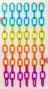 High Quality Artistic Transparent Epoxy Resin Crafts Chain Links Multi Colors <b>Large</b> Size <b>Wall</b> Hanging DIY <b>Decoration</b> Handmade - Product Image 5