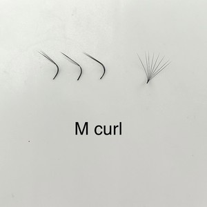 Extensions de cils VIETKINGLASH Volume 3D-8D, faites à la main, naturelles, longues, noires mates, en cheveux synthétiques, 6D 8D 0.07 M, courbure M, base pointue - Product Image 6