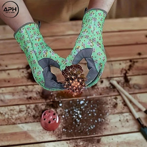 Gants de jardinage personnalisés pour femmes, motif floral, imprimés, à doigts entiers, en tissu doux, pour la plantation - Product Image 4