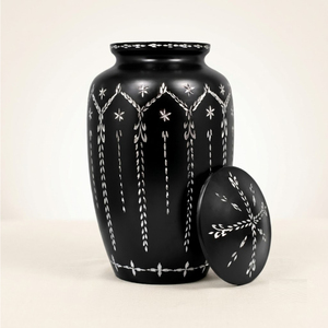 Urna Funeraria de Metal Grande Premium para Cenizas Humanas, Elegante Urna Conmemorativa con Tapa para el Hogar o Entierro, a Bajo Precio - Product Image 6