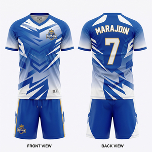 Tenue de football personnalisée pour équipe, uniforme de club vierge pour hommes, manches régulières, polyester respirant, vente en gros Australie - Product Image 3