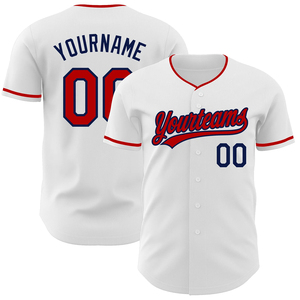 Custom Team Baseball Jersey Full Button Closure Heat-Transfer Embroidery Printing 100% Polyester Quick Dry OEM Service - Product Image 1