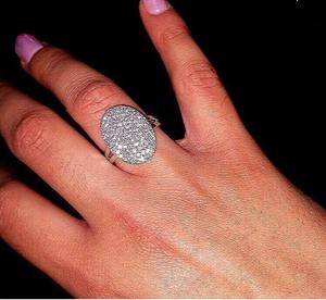 Oval Shape Moissanite Engagement <b>Ring</b> Beautiful Sterling Silver <b>Ring</b> Gift for Her & Other Diamond Jewelry - Product Image 3