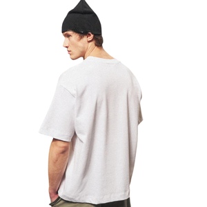 Camiseta de Algodón Extra Grande para Hombre, Estampado de Microtexto, Estilo Urbano, Manga Corta, Informal, a la Moda, Fabricante OEM - Product Image 6