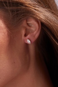 Pendientes de Oro de 14K con Forma de Gota de Agua, 1.50ct, Corte Marquesa, Estilo Vintage, Baño de Rodio, Engaste de Garras, Joyería Única - Product Image 3