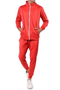 ชุดวิ่งออกกำลังกายแบบลำลองสำหรับผู้ชายผ้าฟลีซผูกเชือก100% 2ชิ้นแห้งเร็วชุดวอร์ม2025สำหรับผู้ชาย - Product Image 4