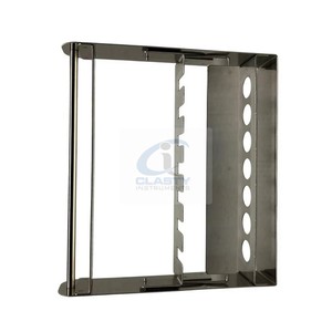 <b>Stainless</b> <b>Steel</b> Surgical Instrument <b>Rack</b> with 7 Holes and Tray for Osteotome Storage Autoclavable Medical Organizer - Product Image 5